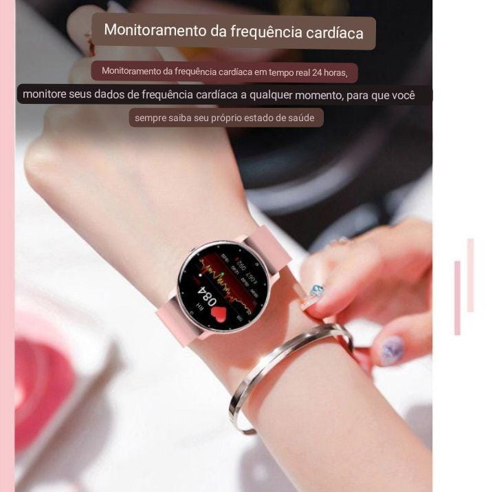 Smartwatch esportivo FlexTime ( à prova d'água) Conexão Bluetooth