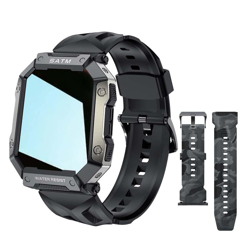 SENBONO PULSE TECH pressão arterial relógio inteligente masculino militar - Relowear