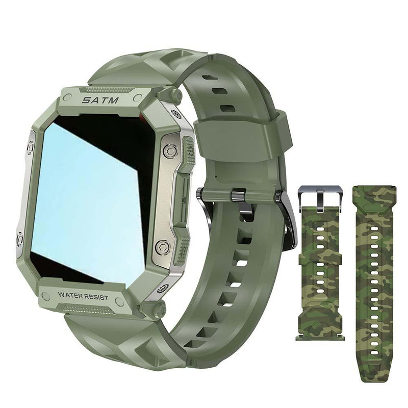 SENBONO PULSE TECH pressão arterial relógio inteligente masculino militar - Relowear